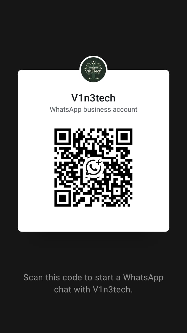 V1n3Tech WhatsApp QR Code